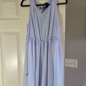 Womens Plus Torrid Disney Cinderella Blue Chiffon Pleated Skater Dress